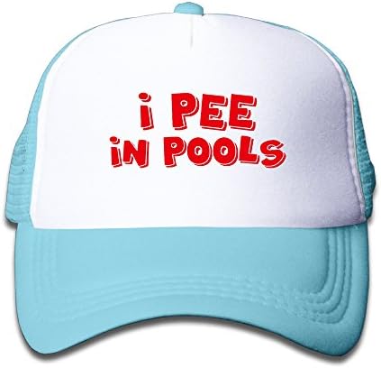 I Pee In Pools Funny Dare Gag Gift Joke Mesh Hats Baseball Caps For Youth