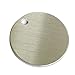 GazeKu Blank Stamping Tags, W/Hole, Aluminum .063 Inch (14 Ga.) (1 Inch Round)