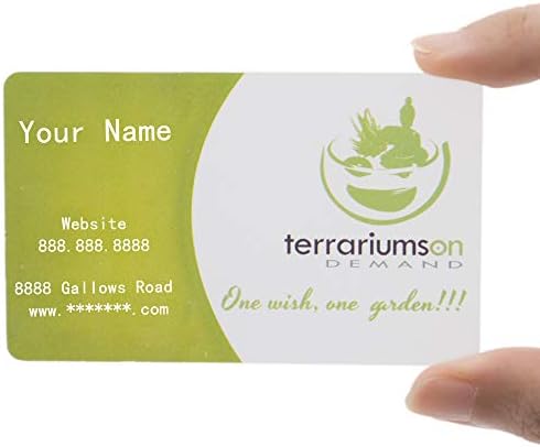 Custom 200 PCS Frosted Plastic Personalize Business Cards, Full Color Printed, 0.38mm Thickness