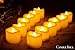 Led Flameless Flickering Votive Tea Lights Candles Battery Powered Set of 24 / Realistic Outdoor Electric Led Fake Tealight Candles Bulk for Wedding Decor, Party Decorations (Batteries Included)