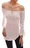 Wakrays Women Plus Size Off shoulder 3/4 Sleeve Slim Long Tops Blouse Shirt