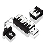 MECO USB Flash Drive 16GB USB 2.0 Elegant Piano Model Memory Stick Storage Thumb Pen Drive Gift