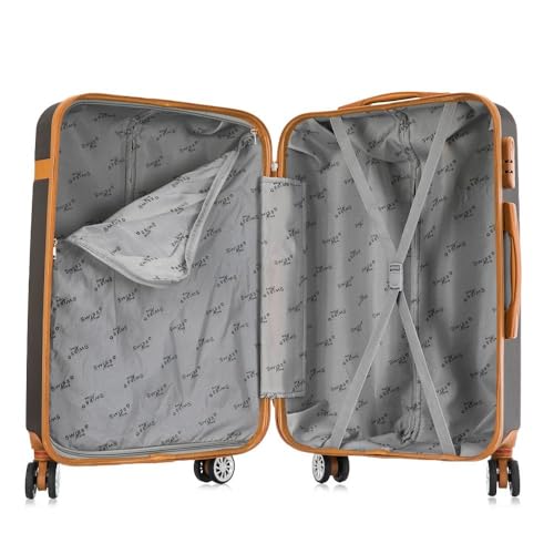 Mala de viagem grande 32kg Bruges Swiss Move Marrom
