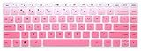 Silicone Keyboard Cover Skin for 14 inch HP Pavilion x360 14M-BA series 14M-BA011DX 14M-BA013DX 14M-BA015DX 14M-BA114DX, HP 14-BW Series 14-BW006NR 14-BW010NR 14-BW065NR and 14-BK091ST (Ombre Pink)