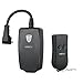 AVANTEK Outdoor Wireless Remote Control Outlet Switch Wireless Splashproof Electrical Plugs for Home and Outdoor Spaces, Black