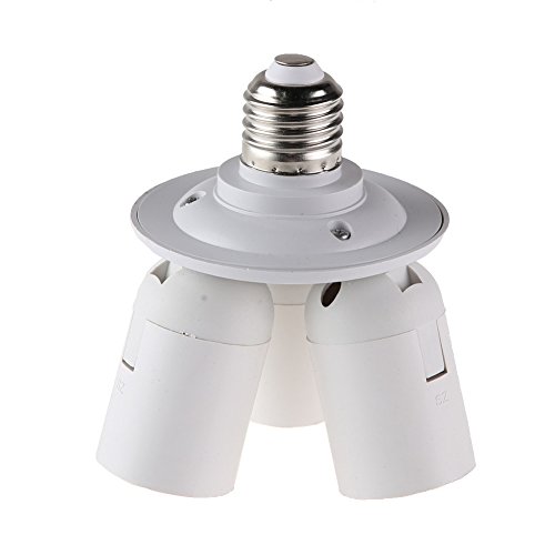 image for UTP 3 in1 4 in1 E27 Base LED Bulb Holder Socket 110V-240V Splitter Lig
