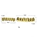 JINAO 14K Gold Plated Hip Hop Classic Teeth Grillz Top & Bottom Grillz Set Hiphop Bling Gold Grills (Gold)