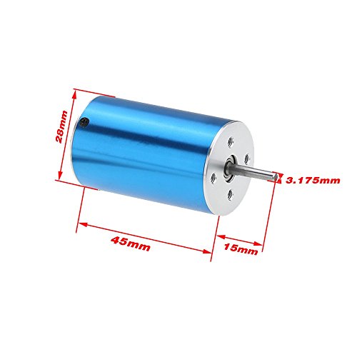 FastWin 2845 3930KV 4P Sensorless Brushless Motor & 35A Brushless ESC Electronic Speed Controller for 1/14 1/16 1/18 RC Car (2845 3930KV+35A)