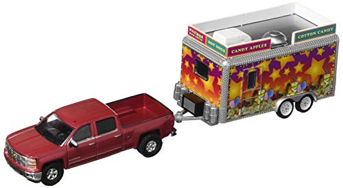 2015 Chevrolet Silverado & State Fair Concession Trailer Hitch & Tow Series 7 1/64 by Greenlight 32070 A