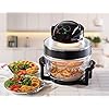 Daewoo-Deluxe-17L-1300W-Halogen-Air-Fryer-with-an-Extension-Ring-60min-Timer-with-Self-Cleaning-Function-Adjustable-Temperature-Control-and-7-Accessories-Included-Black Daewoo Manual Air Fryer 17 Litres, Healthy Halogen With Timer And Temperature Controls, Black