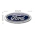 DIYcarhome Ford Front Grille Tailgate Emblem, Oval 6