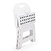 Folding Step Stool with back for children,Anti-Slip and Easy Cleaning,Perfect height for Toddler Toilet Training or Kids Bathroom and Kitchen ,Strong and easily for storage By Vicsou