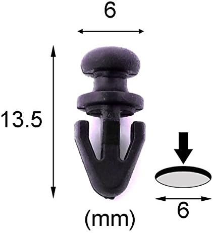 VORCOOL 10 clips de sellado de puerta para Ford Focus, Fiesta, Mondeo (negro)