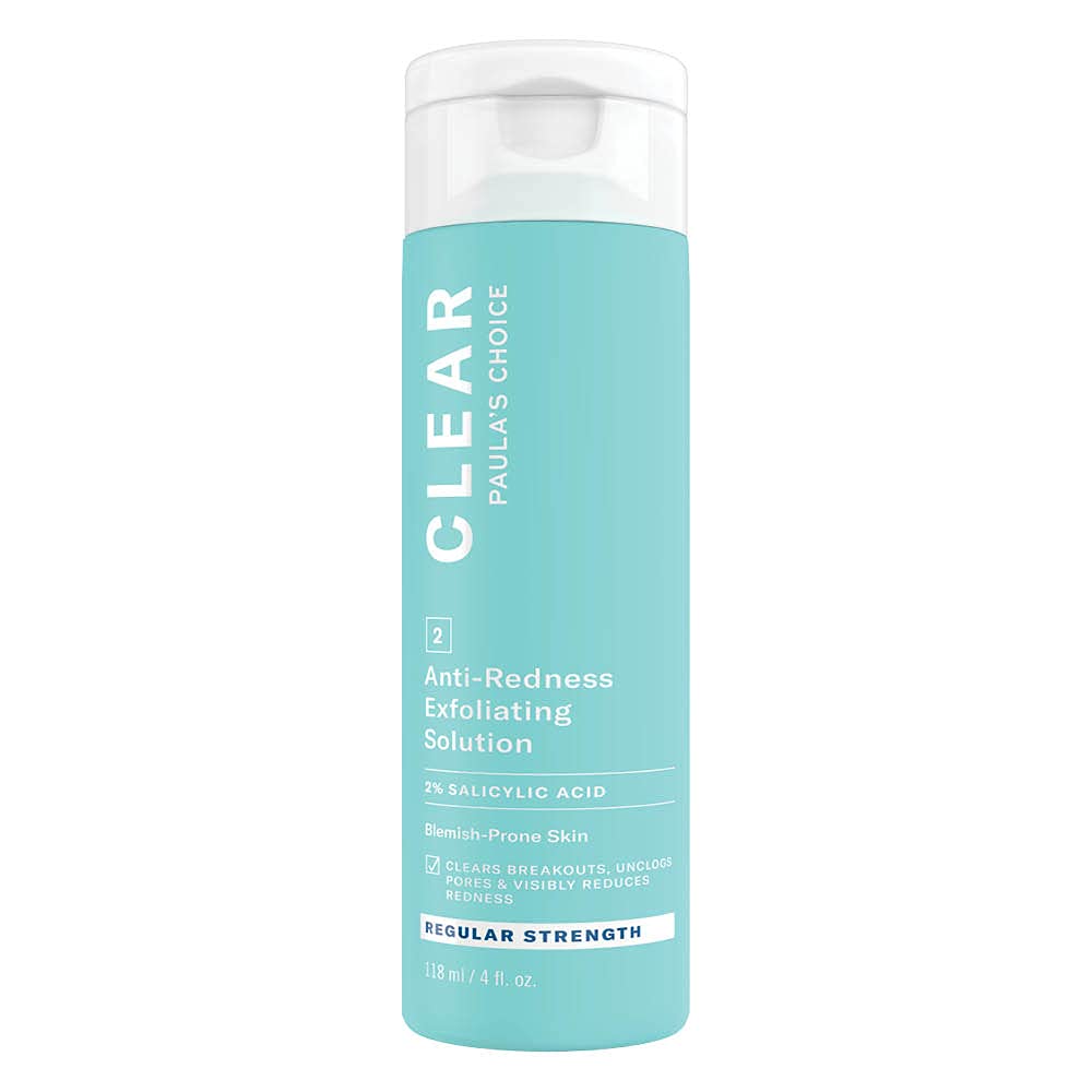 Paula's Choice CLEAR Regular Strength 2% BHA Exfoliant - Face Exfoliating Peel - Blackhead Remover - for Blemish-Prone Skin - with Salicylic & Hyaluronic Acid - Combination to Oily - 118 ml