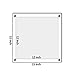NIUBEE Clear Acrylic Wall Mount Floating Frameless Picture Frame Up to 12x12 Photo for Poster Photography Frames-Double Panel(Full Frame is 13.5x13.5 inch)