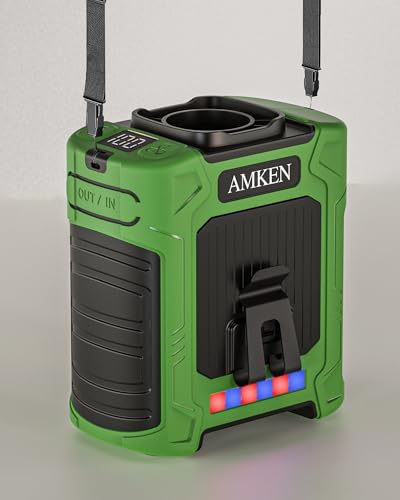 All-New 2025 Version Waist Fan - Portable Belt Clip Fan with 10000mAh Battery, 35H Runtime, 6 Speeds, 59ft/s Strong Wind with LED SOS Light, 18500RPM for Jobsite, Farming, Fishing, and Travel