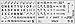 Five 5 English US Large Print Lettering Black,Yellow, White, Gray BACKGROUNS Keyboard Stickers 5 Colors