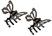 L. Erickson Butterfly Mini Jaw Pair - Gunmetal