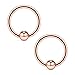 Ruifan 10PCS 316L Surgical Steel Captive Bead Rings Nose Belly Eyebrow Tragus Lip Ear Nipple Hoop Ring BCR 16G 6MM
