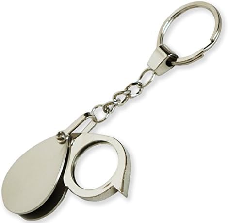 iMagniphy 10X Portable Key Ring Loupe Magnifying Glass. Best Magnifier That Is Always With You! Jewellery | Antiques | Maps | Prescriptions | Coupons | Electronics All On Your Keychain