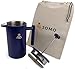 French Press Coffee Maker with Travel Bag by JOMO, Double Wall Insulated Stainless Steel for Hotter Coffee and Tea (34 ounce/1 Liter), Classic and Durable Design for the Kitchen, Travel and Camping