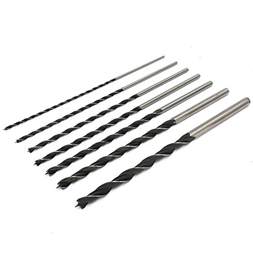 7 Pcs 12" Brad Point Drill Bits Set Tools Wood Boring Extra Long Drill