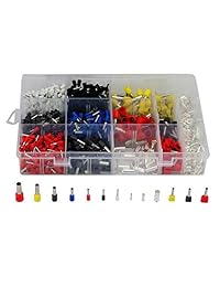 Herramientas de crimpado de alambre KKmeter Crimper Set 23   10 AWG autoajustable Ratchet Crimper Tool Kit con 1350 piezas Conector de terminal de alambre aislado y sin aislamiento de alambre