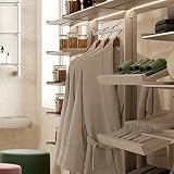 Emuca Wardrobe Oval Hanging Rail Kit 750mm with End Supports Chromed view 4