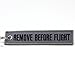 Rotary13B1 - Remove Before Flight Keychain - Gray/Black