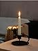 COLIBROX Candle Holder - Vintage/Retro Style Classic Look Taper Candlestick Holder, Matte Black