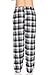 DARESAY Flannel Pajama Pants for Men - Soft Cotton Plaid Pajama Pants, Stretchable Men's Pajama Bottoms with Pockets, 3 Pack. Grey White