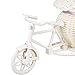 Tricycle Flower Basket SOLEDI Plastic White Bike Flower Vase Storage Container For Party Wedding Living Room Table Home Garden Decoration Random Color