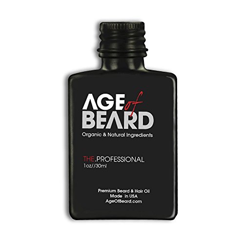 Age of Beard Premium Beard Oil - All Natural and Organic Ingredients - The Madman (Unscented) (Regular (1oz))