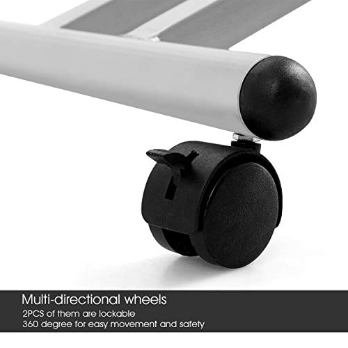 Giantex Kneeling Office Chair Ergonomic Adjustable Desk Posture Stool for Back Relief Meditation Gaming Computer Work Thick Sponge Cushion Steel Frame Linen Gauze Fabric Knee Chairs, Black - Thumbnail 6