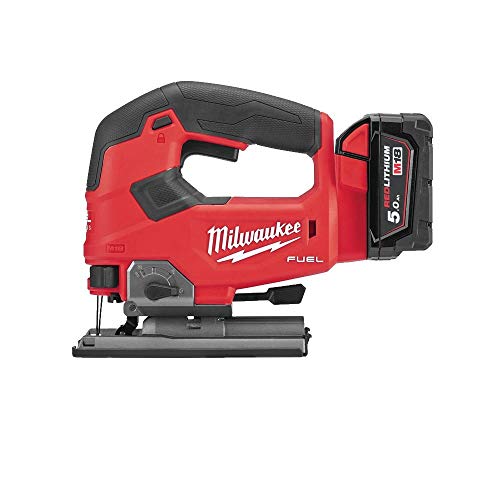 Milwaukee M18 FJS-502X Stichsäge, 18 V, 2 x 5,0 Ah Li-Ion.