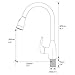 Hotis Commercial Single Handle Pull Down Sprayer Stainless Steel Kitchen Sink Faucet, Brushed Nickel Kitchen faucets