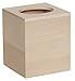 Walnut Hollow Unfinished Wood Tissue Box with Open Lid for Arts, Crafts and Home Decor