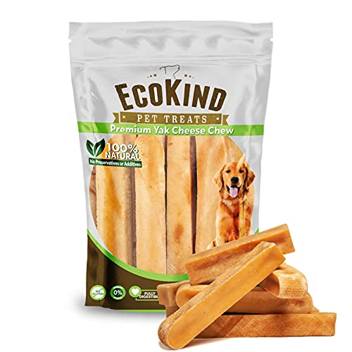 EcoKind Yak Cheese Dog Chews 2 lb. Bag Healthy Dog Treats, Odorless