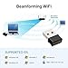 USB WiFi Dongle - Maxesla Mini WiFi Adapter 1200M 802.11ac Dual Band 2.4/5GHz AC1200 Wireless Network Adapter for PC Desktop Laptop, Compatible with Windows, Mac OS X