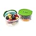 Fit & Fresh Fresh Starts 1-Cup Chilled Containers with Removable Ice Packs, Set of 4 Portion Control Containers, BPA-Free, Dishwasher Safe, Healthy Food Storage