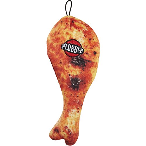 Grab-a-Bite Plubber Grilled Chicken Leg Dog Toy