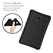 Fintie Silicone Case for Samsung Galaxy Tab A 8.0 2018 Model SM-T387, [Honey Comb Series] [Kids Friendly] Light Weight Shock Proof Protective Cover, Black
