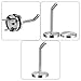 HESTYA 6 Pack Stainless Steel Elephant Nose Hook Wall-Mount Robe Hook Coat Hook Towel Wall Hook, Brushed (Large)