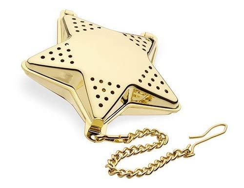 Pinky Up Star Shaped Tea Infuser, One Size, Gold Pinky Up Star Shaped Tea Infuser, One Size, Gold