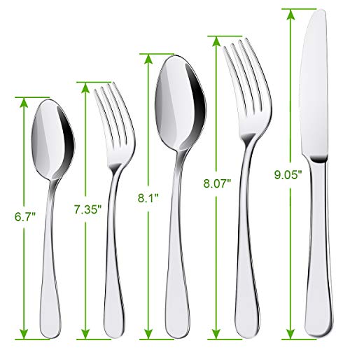Silverware Set, ENLOY 40 Pieces Stainless Steel Flatware Set, Kitchen