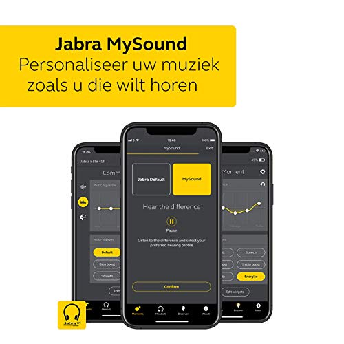 Jabra Elite 45h Draadloze Bluetooth Koptelefoon – Compact en Vouwbaar, Gaat 50 Uur Mee – Beltechnologie met 2 Microfoons… - Afbeelding 7