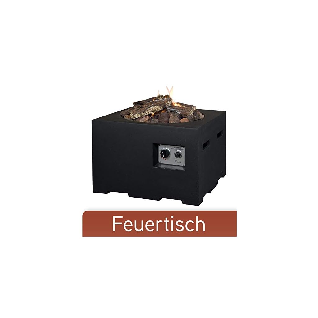 M A N I A Feuertisch für den Garten – Gas Feuerstelle ohne Rauch