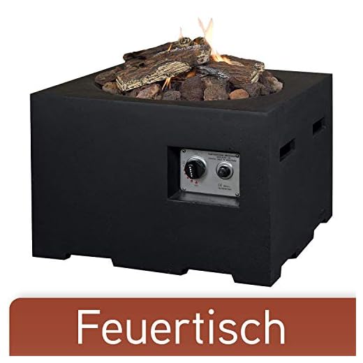 M A N I A Feuertisch für den Garten – Gas Feuerstelle ohne Rauch