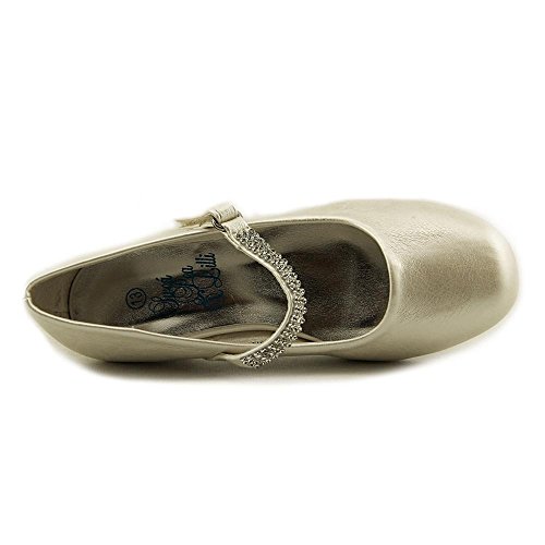 Swea Pea & Lilli Girl's Low Heel Girls Dress Shoe with Rhinestone Strap Ivory 1 - Thumbnail 4