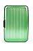 Trademark Home 82-1564 Aluminum Credit Card Wallet RFID Blocking Case, Green